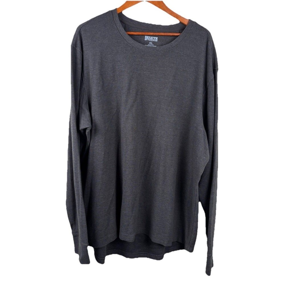 Duluth Trading Men’s Crewneck Sweatshirt Sweater Pullover Gray 3XL